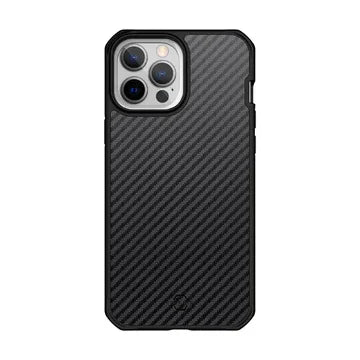 Itskins Hybrid Mag Carbon iPhone 13 Pro Max Series Cover - Black1 - Tashqila Itskins Hybrid Mag Carbon iPhone 13 Pro Max Series Cover - Black1 - Tashqila